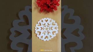 Paper snowflake ❄️ diy christmas [upl. by Subir]