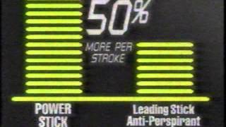 Power Stick antiperspirant ad  1991 [upl. by Asenab646]