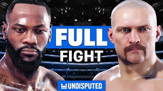 Deontay Wilder vs Oleksandr Usyk  Undisputed Boxing Gameplay [upl. by Matazzoni416]