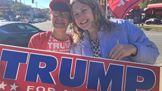 Wheeling WVa Trump Flag Rally [upl. by Xuaeb]