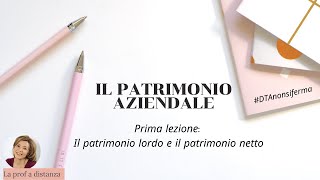 Il patrimonio dellimpresa prima lezione [upl. by Odele]