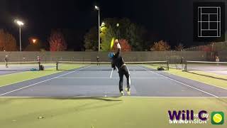 Tennis Vol 106 Backhand half volley doesnt work out [upl. by Brianne613]