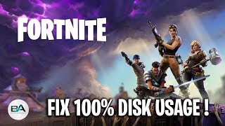 FIX Fortnite 100 Disk Usage   SEASON 9 [upl. by Ellertnom]