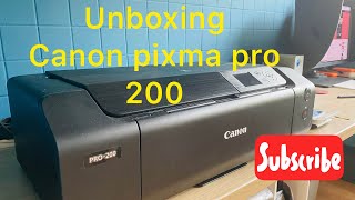 Unboxing Canon PIXMA PRO200 [upl. by Tami601]