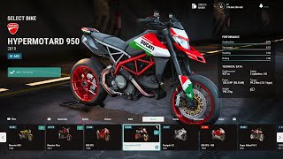 RIDE 5  Customize Brutal Tricolore Hypermotard 950 Gameplay 4K 60fps HDR [upl. by Ahsinoj]