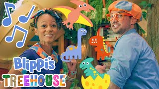 Dinosaur  BLIPPIS TREEHOUSE  Amazon Kids Original  Educational Songs For Kids [upl. by Ahseinad]