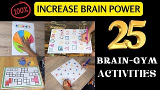 25 Brain gym Activities For Kids  Brain Gym Age 3 [upl. by Shermy]