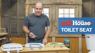 How to Replace a Toilet Seat  Ask This Old House [upl. by Iveel]