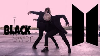 KPOP IN PUBLIC BTS  Black Swan Danced by 2 members  Covered by HipeVisioN [upl. by Elocaj]