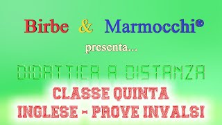 Classe quinta primaria  Inglese  Prove INVALSI [upl. by Eesdnil105]