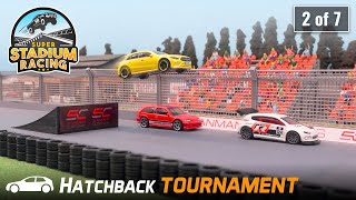 Hatchback Tournament 2 of 7 That Was A HUGE JUMP Man diecastracing [upl. by Selene]