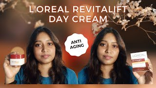 Loreal Revitalift Day Cream with SPF 35 PA  Anti aging cream  Retinol  Review  Kritika [upl. by Rabelais493]