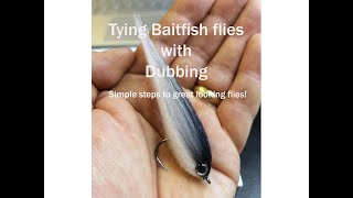 How to tie Baitfish flies with Dubbing [upl. by Amisoc]