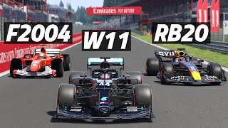 Clash Of The Titans W11 vs RB20 vs F2004 [upl. by Orimisac]