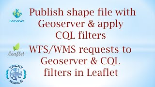 Publish shape file with Geoserver  WMSWFS requests to Geoserver in Leaflet  apply CQL filters [upl. by Gerome]