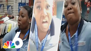 USPS worker ARRESTED after chaotic confrontation with customer caught on camera in Miami [upl. by Bunnie78]