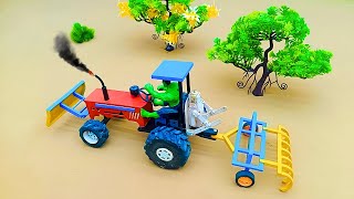 mini creative diy tractor making modern plough machine science project Acrofter1 [upl. by Ydorb]