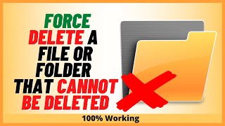 Cant Delete A File or Folder in Windows 11 Force Delete It [upl. by Draw25]