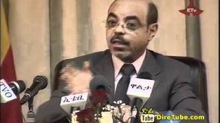 Interview with Prime Minister Meles Zenawi  Part 4 [upl. by Shorter36]