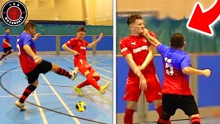 I Played in a PRO FUTSAL MATCH amp I Got PUNCHED Football Skills amp Goals [upl. by Salohcim]