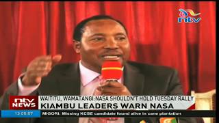 Kiambu leaders ask NASA to respect President Kenyatta [upl. by Ellinej10]