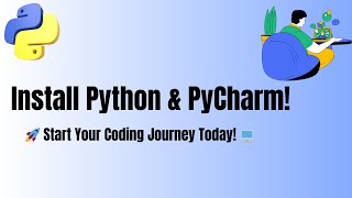 Download amp Install Python amp PyCharm [upl. by Aicilyhp]