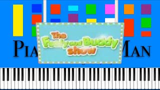 The Feely and Buddy Show Theme Song BabyTV Slow EASY Medium 4K Piano Tutorial [upl. by Inohs]