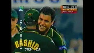 Wasim Waqar and Shoaib Destroyed Sri Lankan Batting for just 78 runs Sharjah Cup Final 2002 [upl. by Sallyann]