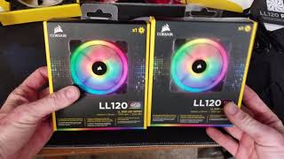 Unboxing Corsair LL120 RGB Fan Kit [upl. by Jain]