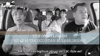 26022020 BTS Carpool Karaoke Türkçe Altyazılı [upl. by Arahat]