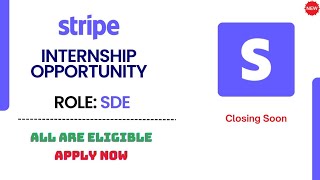 Stripe Software Engineer Internship  Internship for BTech Students  How to Apply amp What You Need [upl. by Kroy985]