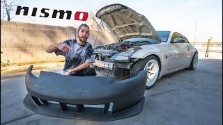 NISMO 350z Bumper Install [upl. by Llehcnom497]