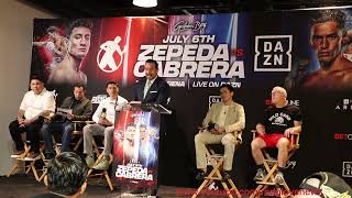 Zepeda Vs Cabrera  Full Official Press Conference ZepedaCabrera [upl. by Orest818]