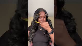 💯 😍 Heatless curling rod headband on wig wigreview wigs humanhairwigs wigstyling wigtutorial [upl. by Nugent500]