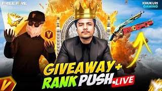 🔴Free Fire Live with Khukuri Gaming  Nepal V Badge Player Rank Push  Garena Free Fire [upl. by Jankell]