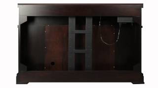 Loft Espresso Fireplace TV Lift Cabinet [upl. by Kristoffer]