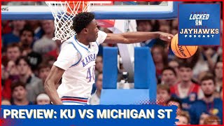 Preview Kansas Jayhawks Basketball Faces Michigan State Spartans in Champions Classic [upl. by Skilken]