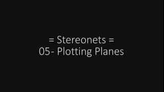 Stereonets 05 Plotting Planes [upl. by Freemon844]