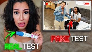 How I FOUND OUT IM ACTUALLY PREGNANT while PRANKING my BF  The Family Project [upl. by Hairahcaz]