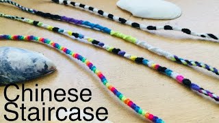 How to Make the Chinese Staircase Bracelet  Friendship Bracelets [upl. by Auj]