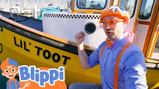 Lil Toot Water Taxi  Blippi  Moonbug Kids  Fun Zone [upl. by Veleda]