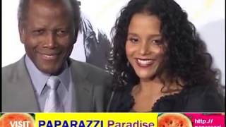 SIDNEY POITIER brings daughter SYDNEY to Precious premiere [upl. by Lorn]