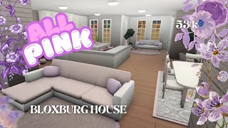 BLOXBURG SpeedBuild ALL PINK  Roblox [upl. by Bensen553]