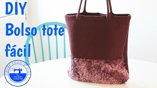 Cómo hacer un bolso tote de tela fácil [upl. by Nabila]