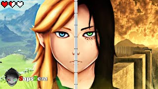 🧝🛡️🗡️ THE LEGEND OF ZELDA REAGINDO A Eren Attack on Titan  AO SOM DO ESTRONDO  7 Minutoz  ASAU [upl. by Cordeelia]