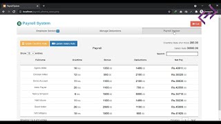 Payroll System in PHP MySQL with Source Code  CodeAstro [upl. by Anceline]