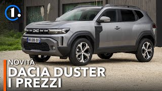 I PREZZI della DACIA DUSTER 2024 💶 da 19700€ [upl. by Carola]