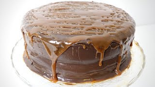 Moist Chocolate Fudge Cake With Salted Caramel [upl. by Pinelli]