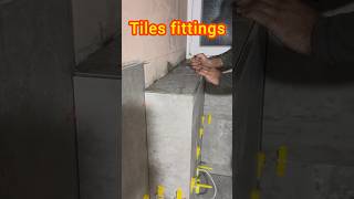 Tiles fittings tileworks bathroomdecor construction tiles bathroomdesign diy foryou shorts [upl. by Ellesig]