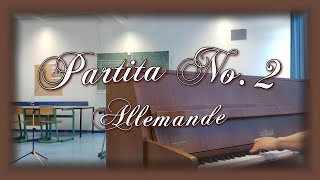 Partita no 2  Allemande  Bach BMV 826 [upl. by Ardnahsal710]